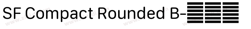 SF Compact Rounded B字体转换
